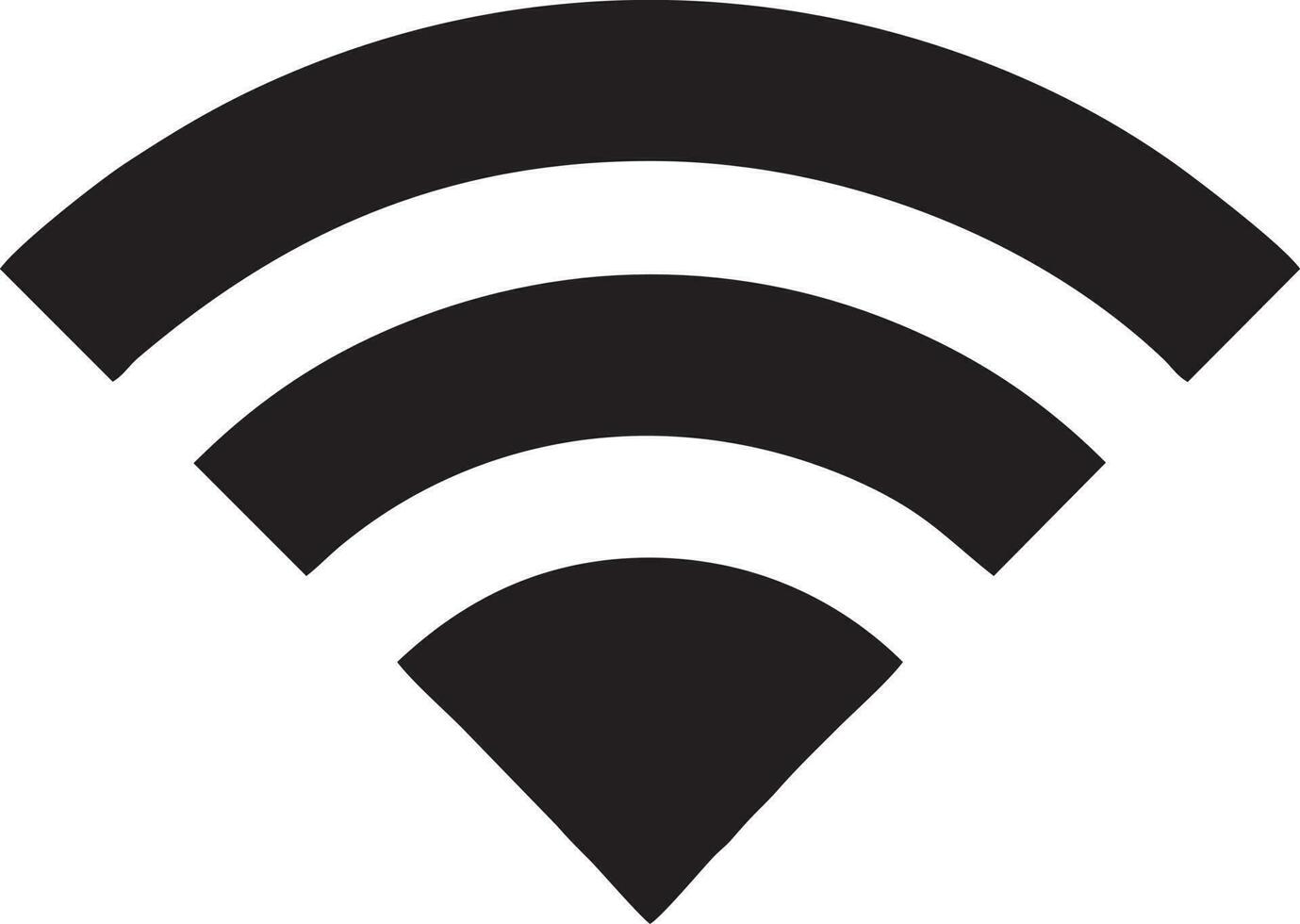 Signal communication information connection wireless icon symbol vector image, illustration of the network wifi in black image. EPS 10