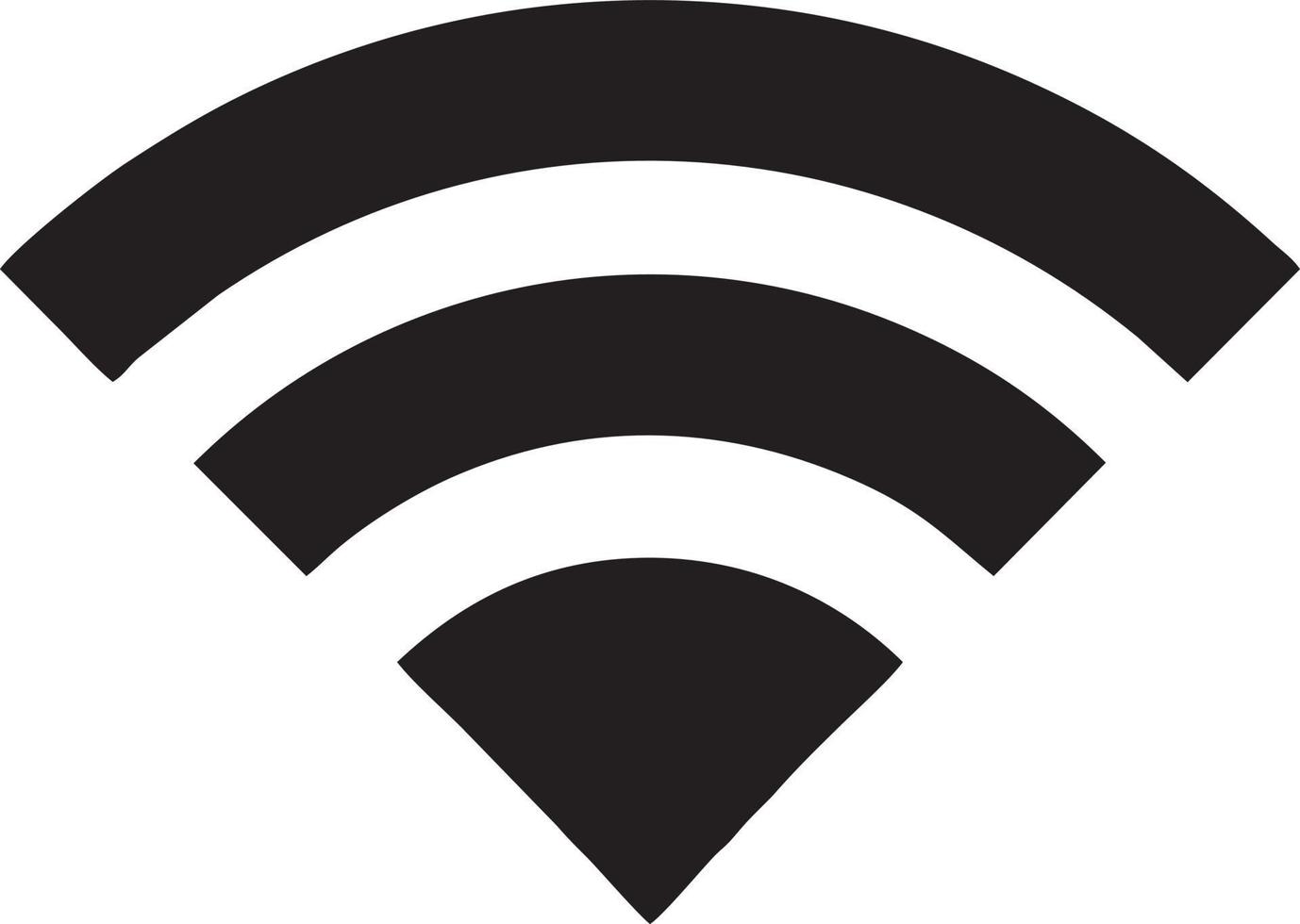 Signal communication information connection wireless icon symbol vector image, illustration of the network wifi in black image. EPS 10
