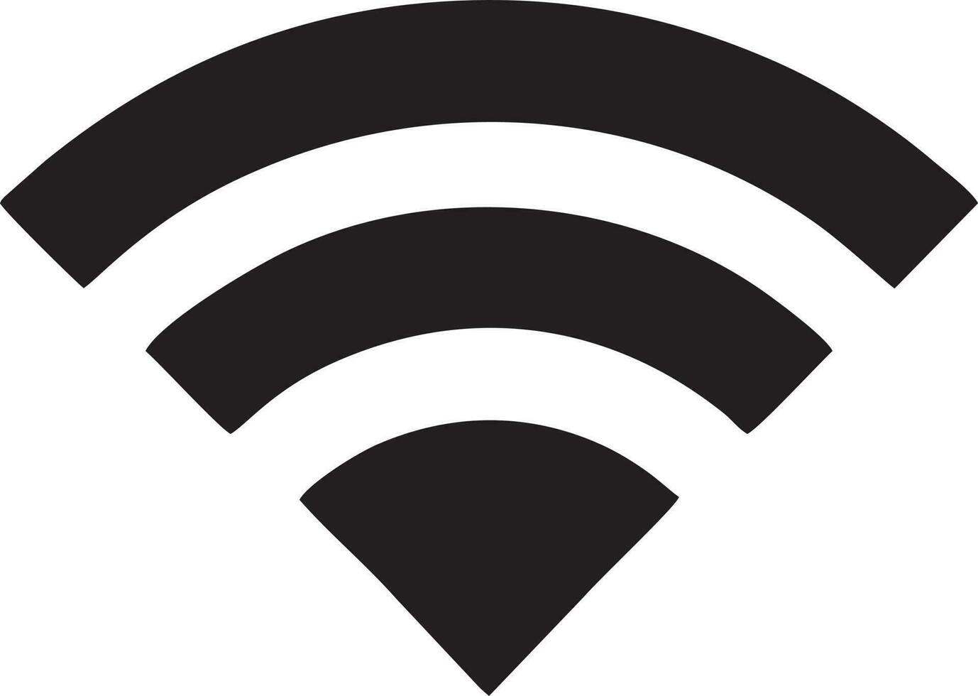 Signal communication information connection wireless icon symbol vector image, illustration of the network wifi in black image. EPS 10