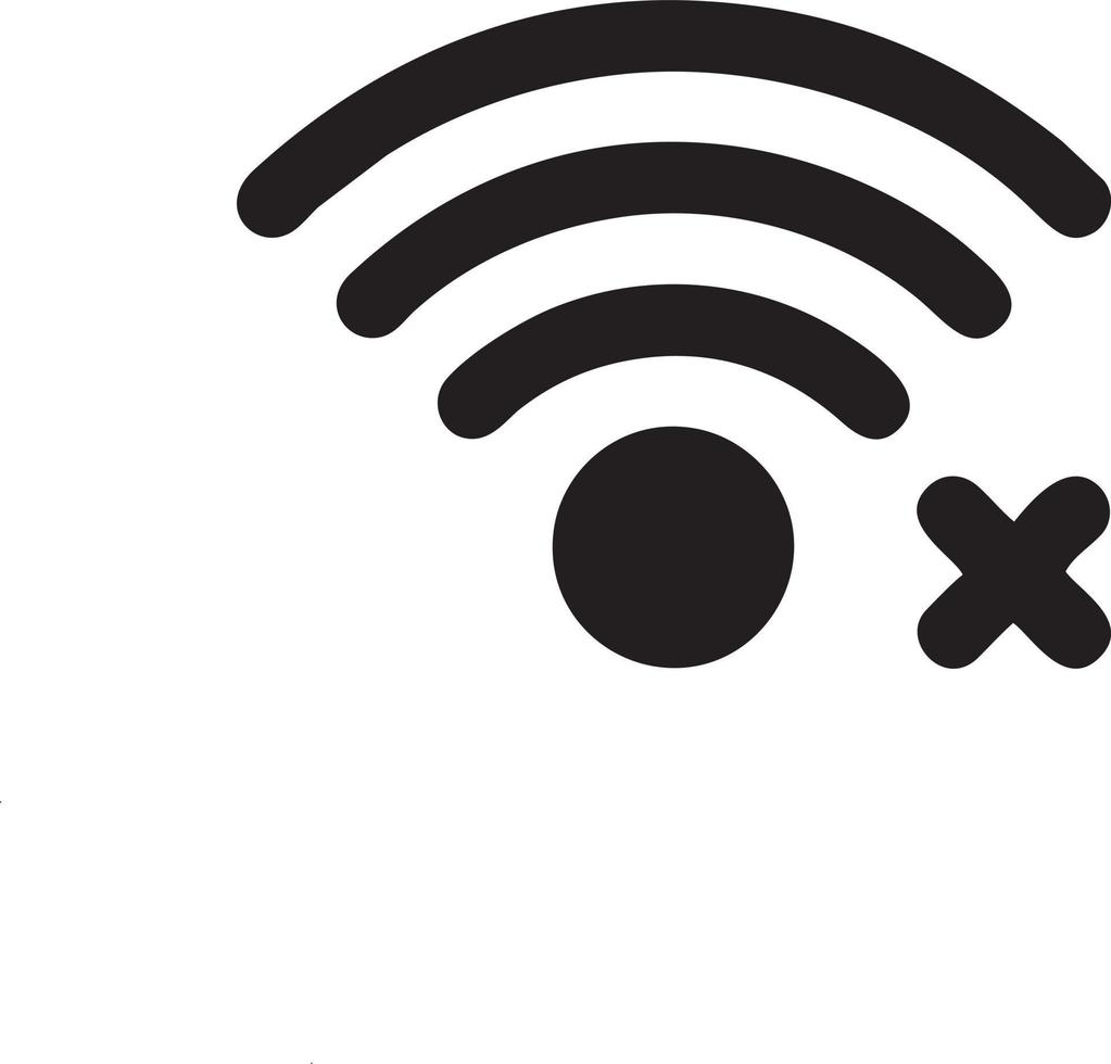 Signal communication information connection wireless icon symbol vector image, illustration of the network wifi in black image. EPS 10