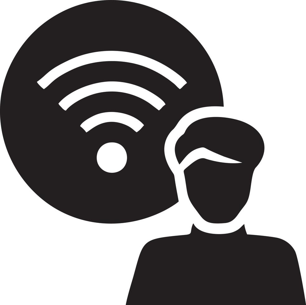 señal comunicación información conexión inalámbrico icono símbolo vector imagen, ilustración de el red Wifi en negro imagen. eps 10