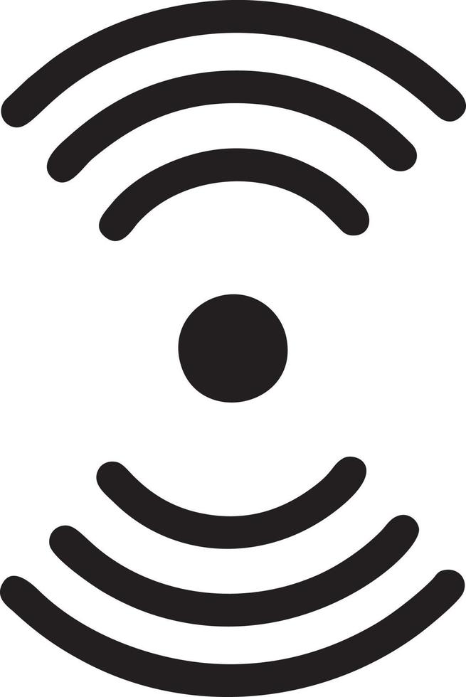 Signal communication information connection wireless icon symbol vector image, illustration of the network wifi in black image. EPS 10