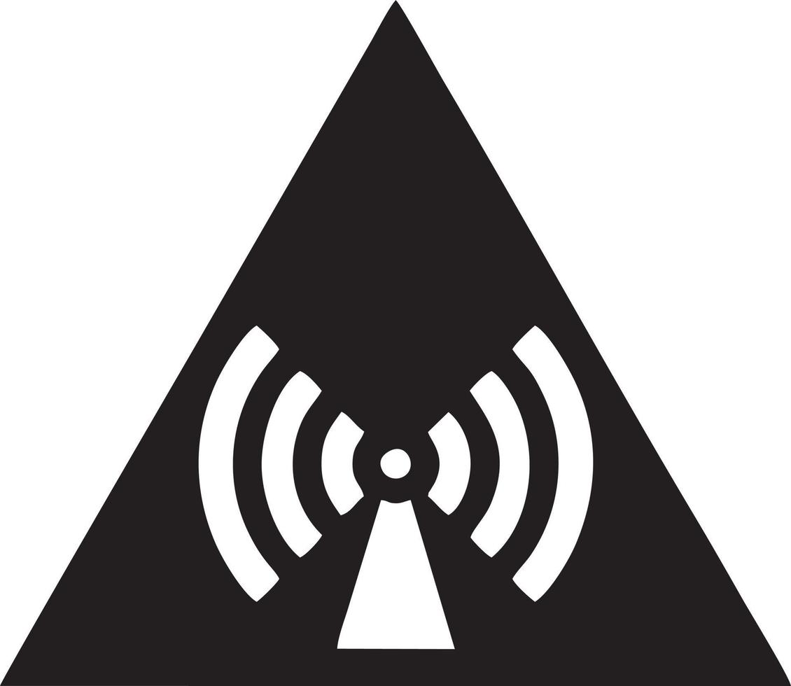 Signal communication information connection wireless icon symbol vector image, illustration of the network wifi in black image. EPS 10