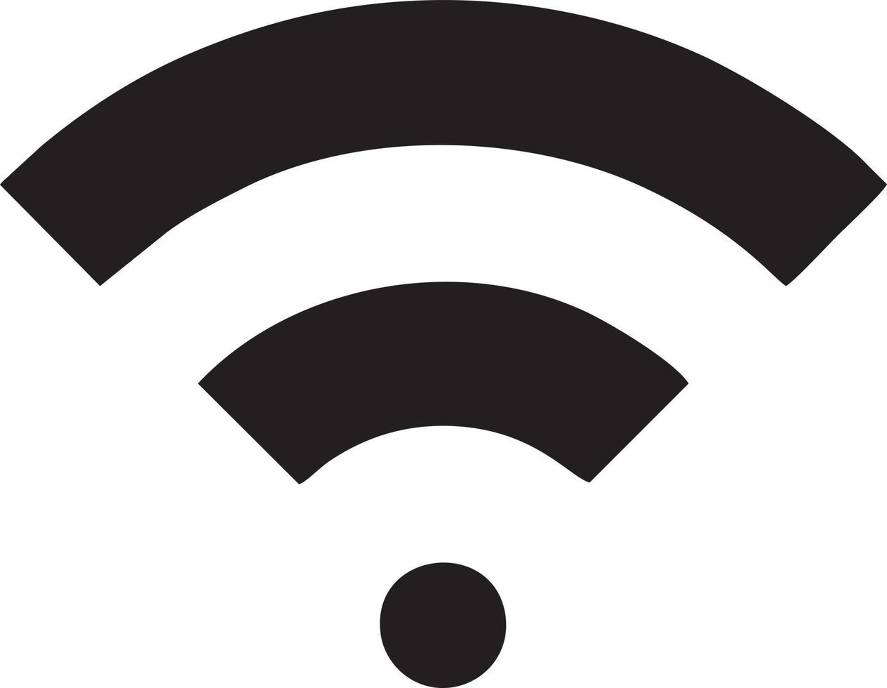 Signal communication information connection wireless icon symbol vector image, illustration of the network wifi in black image. EPS 10