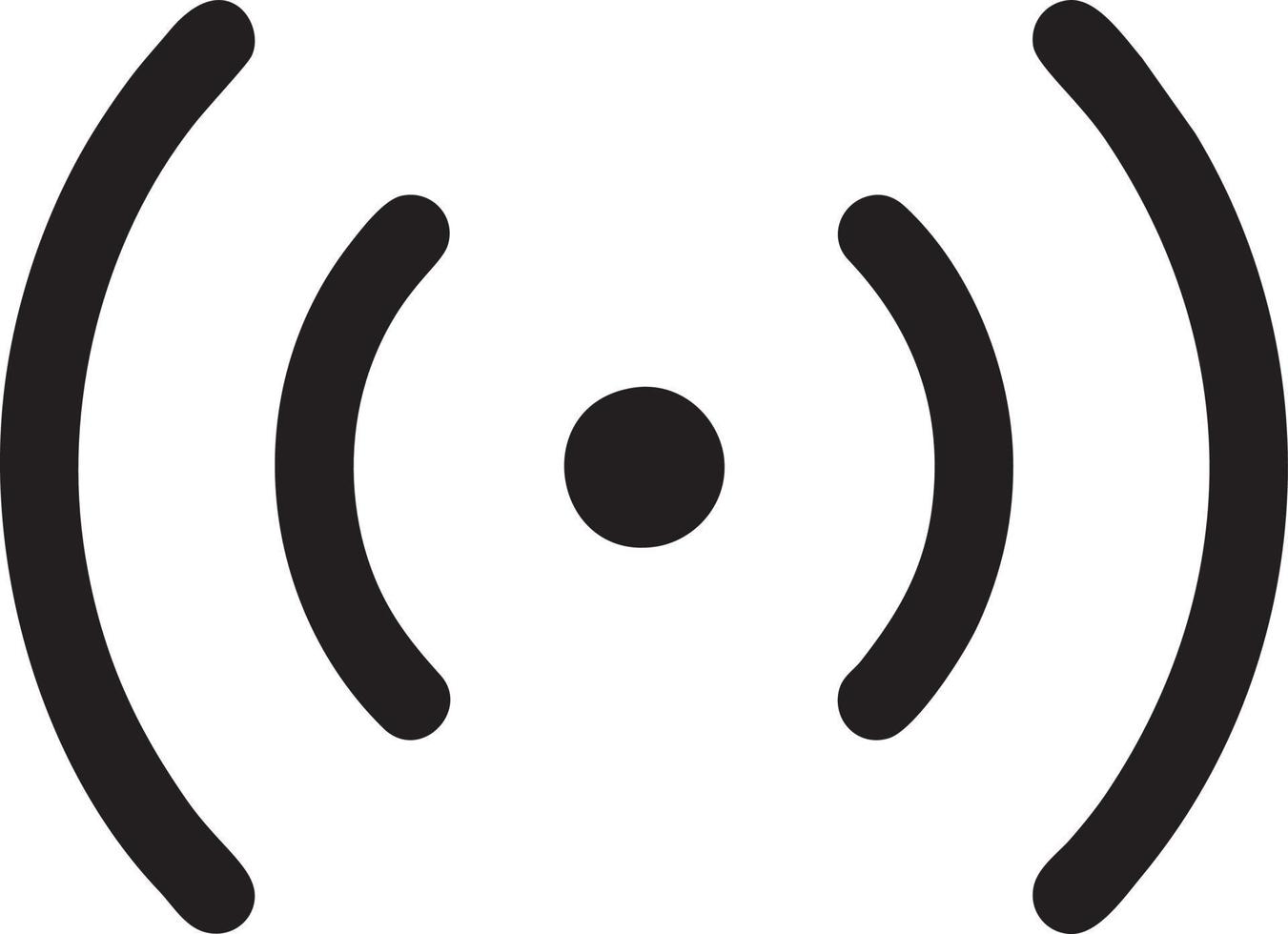 Signal communication information connection wireless icon symbol vector image, illustration of the network wifi in black image. EPS 10