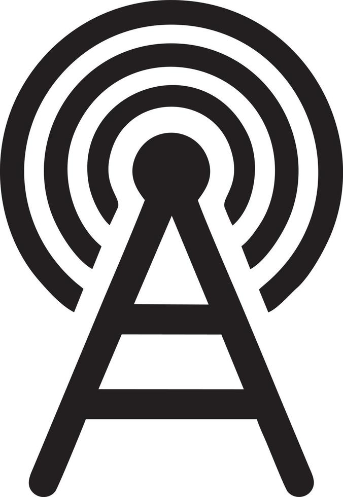 Signal communication information connection wireless icon symbol vector image, illustration of the network wifi in black image. EPS 10