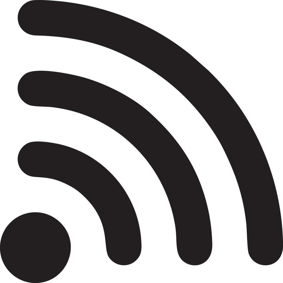 Signal communication information connection wireless icon symbol vector image, illustration of the network wifi in black image. EPS 10