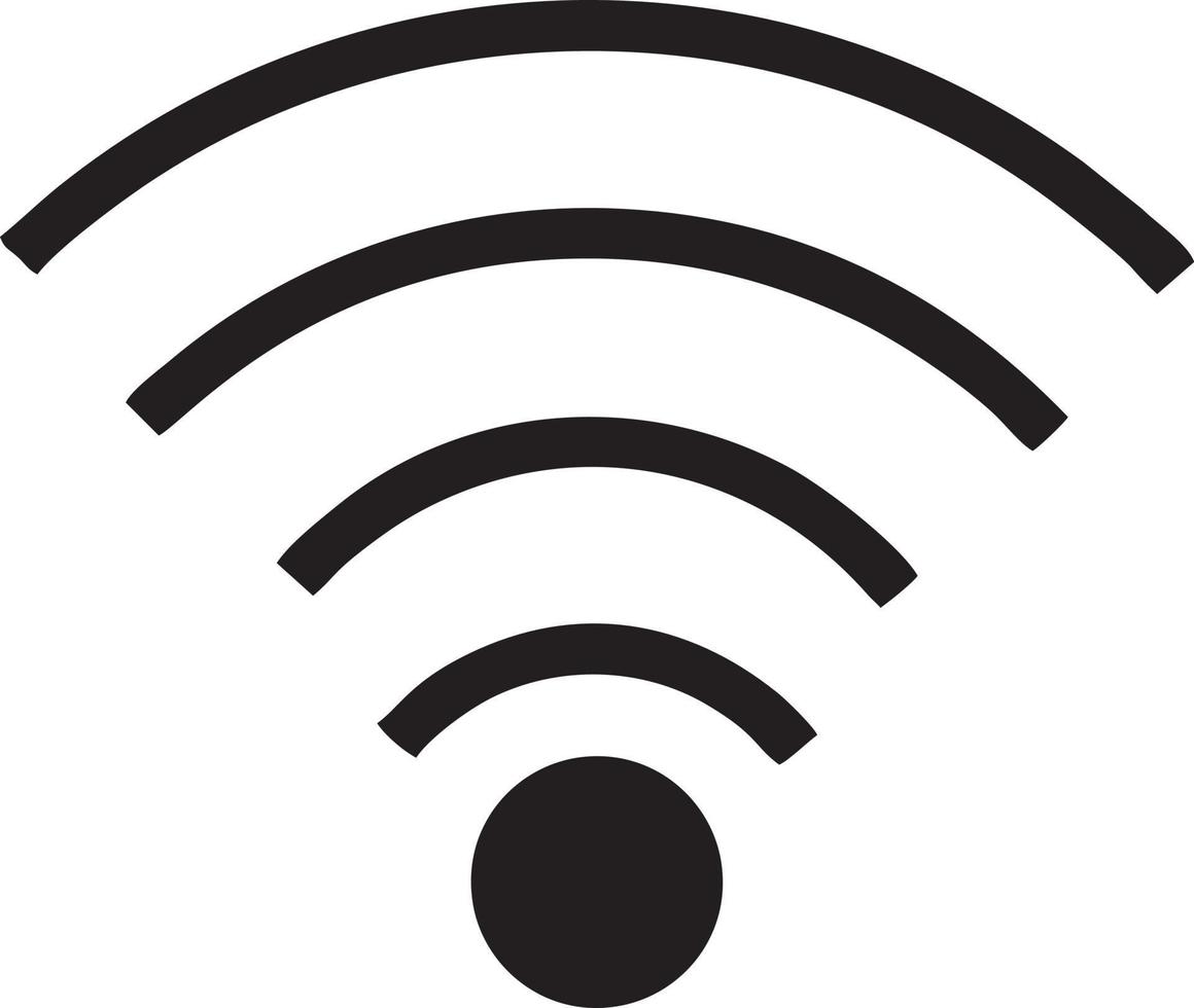 Signal communication information connection wireless icon symbol vector image, illustration of the network wifi in black image. EPS 10