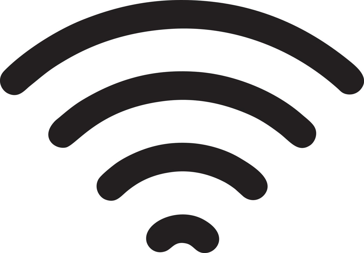 Signal communication information connection wireless icon symbol vector image, illustration of the network wifi in black image. EPS 10