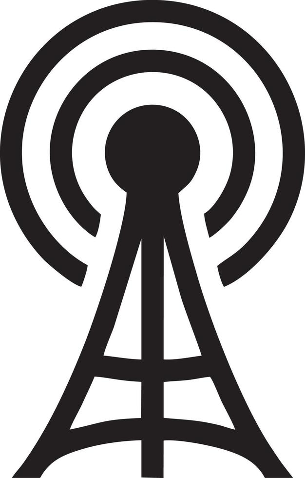 Signal communication information connection wireless icon symbol vector image, illustration of the network wifi in black image. EPS 10