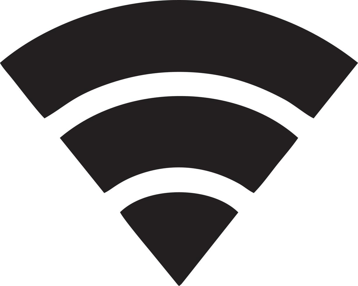 Signal communication information connection wireless icon symbol vector image, illustration of the network wifi in black image. EPS 10