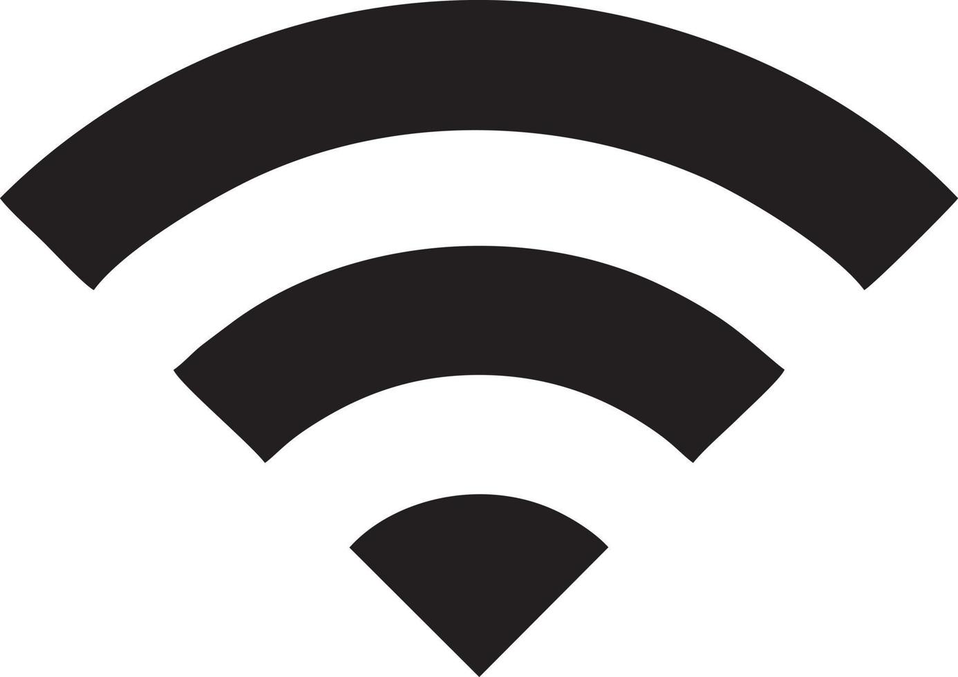 Signal communication information connection wireless icon symbol vector image, illustration of the network wifi in black image. EPS 10