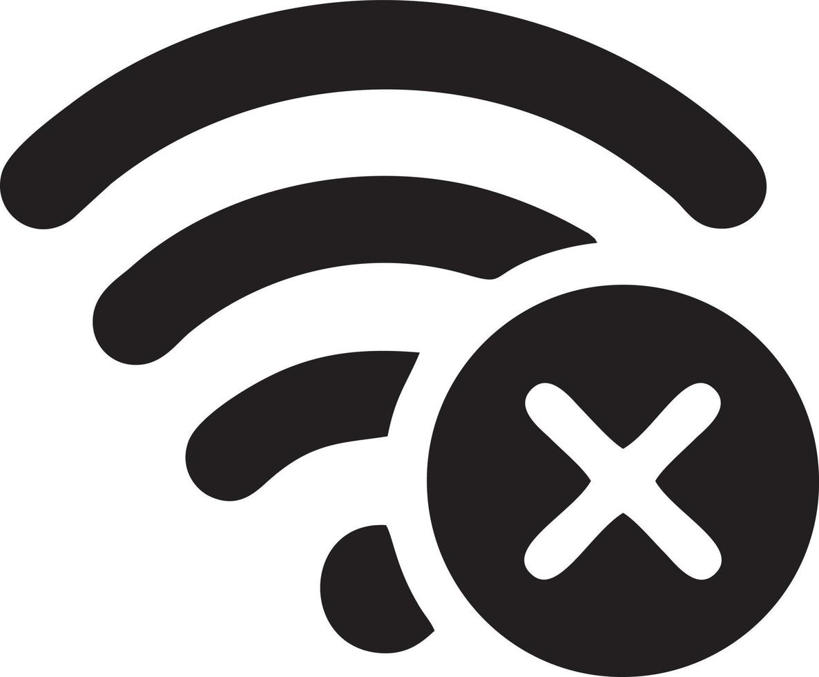 Signal communication information connection wireless icon symbol vector image, illustration of the network wifi in black image. EPS 10