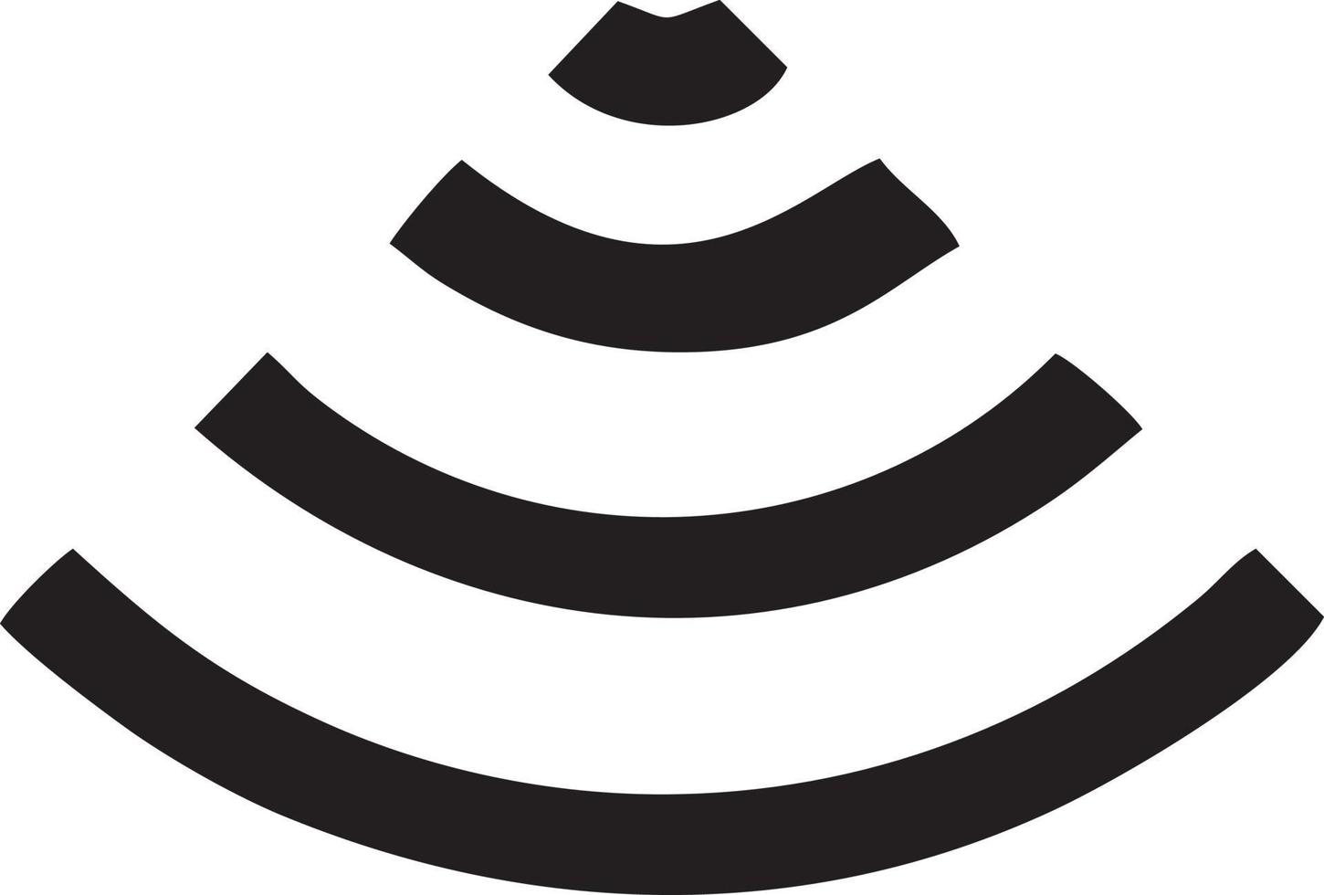 Signal communication information connection wireless icon symbol vector image, illustration of the network wifi in black image. EPS 10