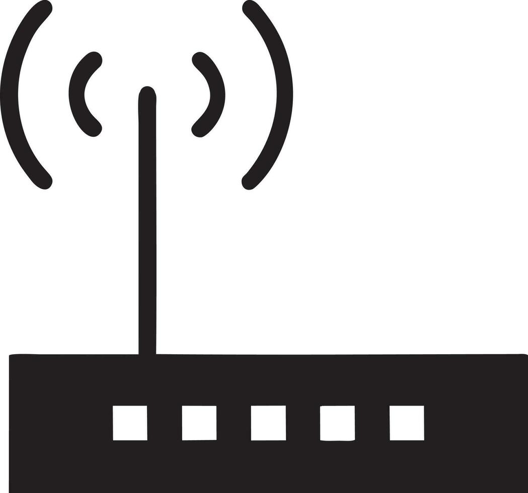 Signal communication information connection wireless icon symbol vector image, illustration of the network wifi in black image. EPS 10