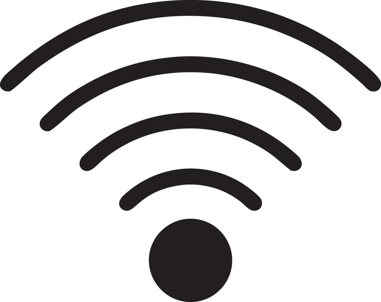 Signal communication information connection wireless icon symbol vector image, illustration of the network wifi in black image. EPS 10