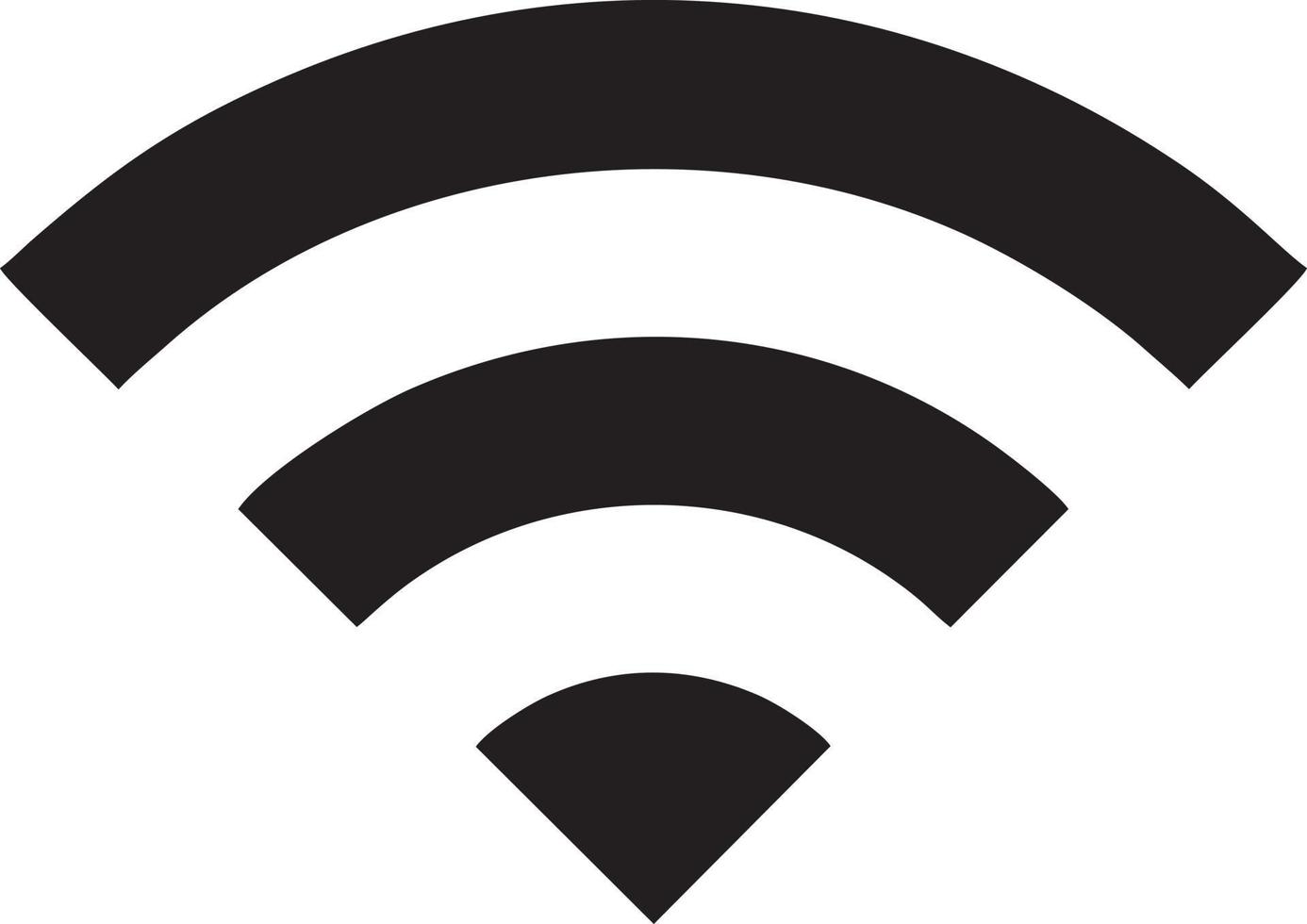 Signal communication information connection wireless icon symbol vector image, illustration of the network wifi in black image. EPS 10