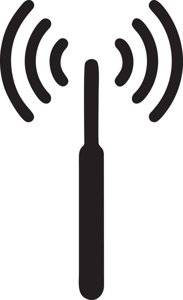 Signal communication information connection wireless icon symbol vector image, illustration of the network wifi in black image. EPS 10