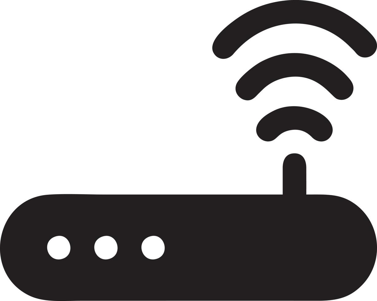 Signal communication information connection wireless icon symbol vector image, illustration of the network wifi in black image. EPS 10