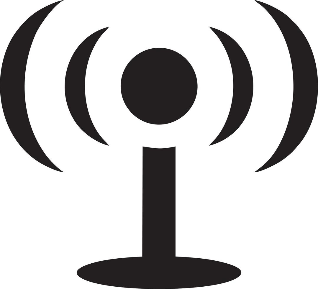 Signal communication information connection wireless icon symbol vector image, illustration of the network wifi in black image. EPS 10