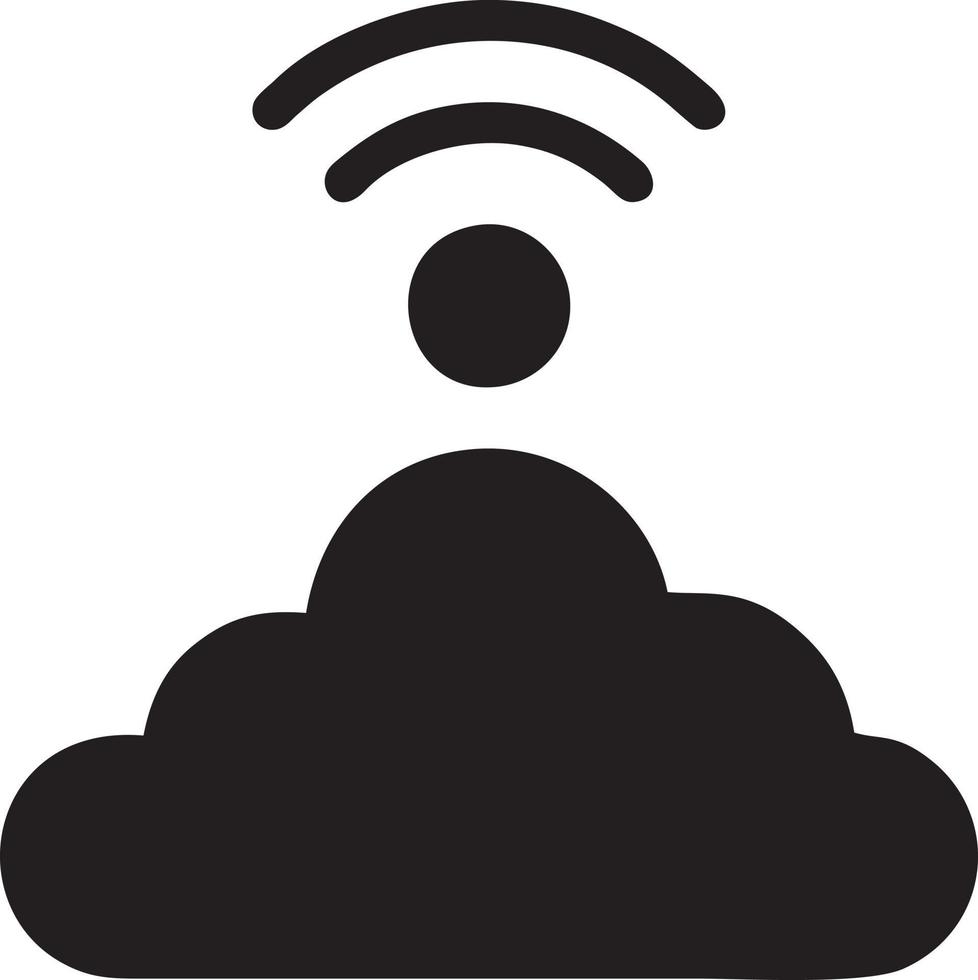 Signal communication information connection wireless icon symbol vector image, illustration of the network wifi in black image. EPS 10