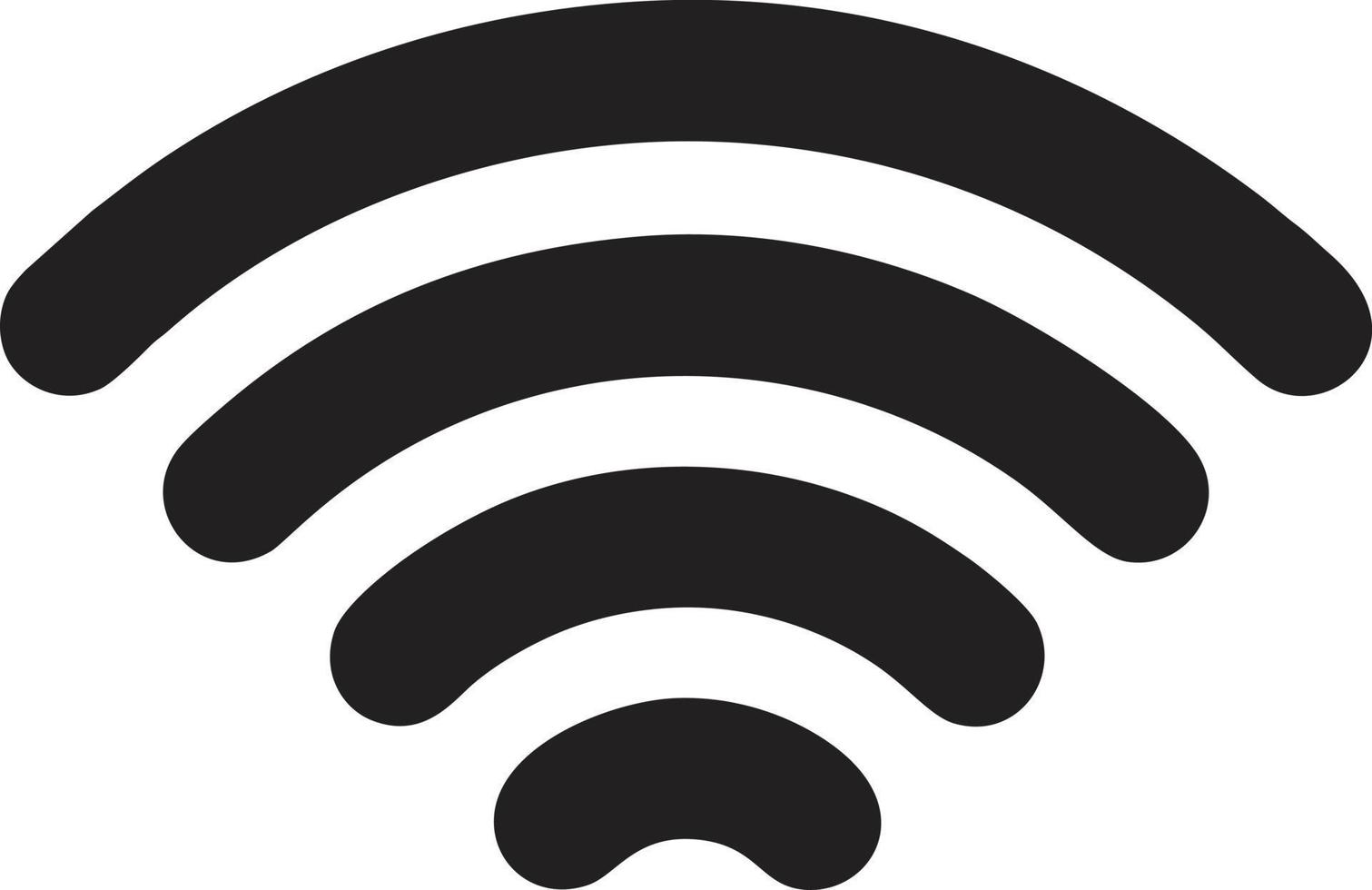 Signal communication information connection wireless icon symbol vector image, illustration of the network wifi in black image. EPS 10