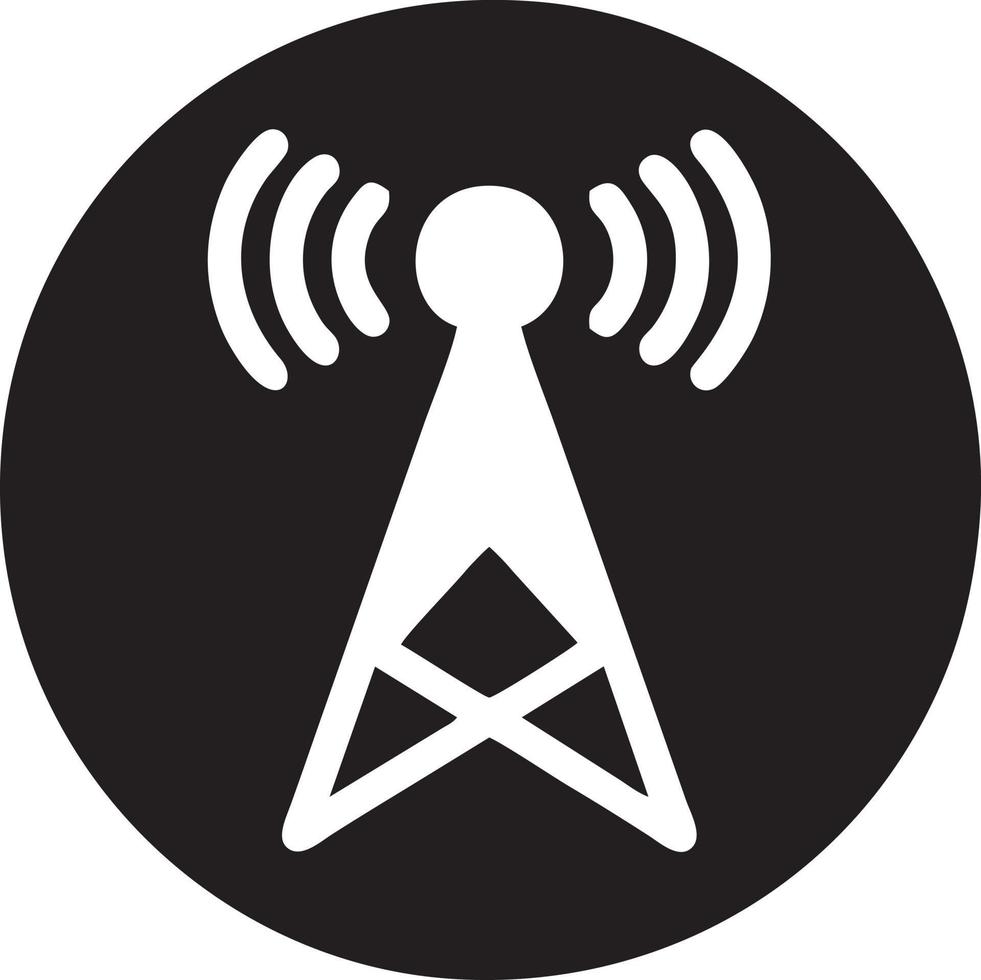 Signal communication information connection wireless icon symbol vector image, illustration of the network wifi in black image. EPS 10