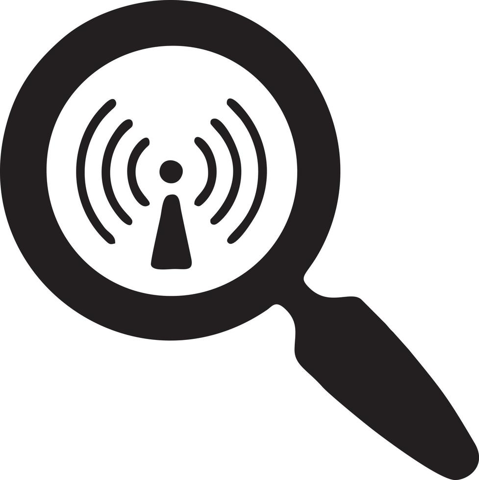 Signal communication information connection wireless icon symbol vector image, illustration of the network wifi in black image. EPS 10