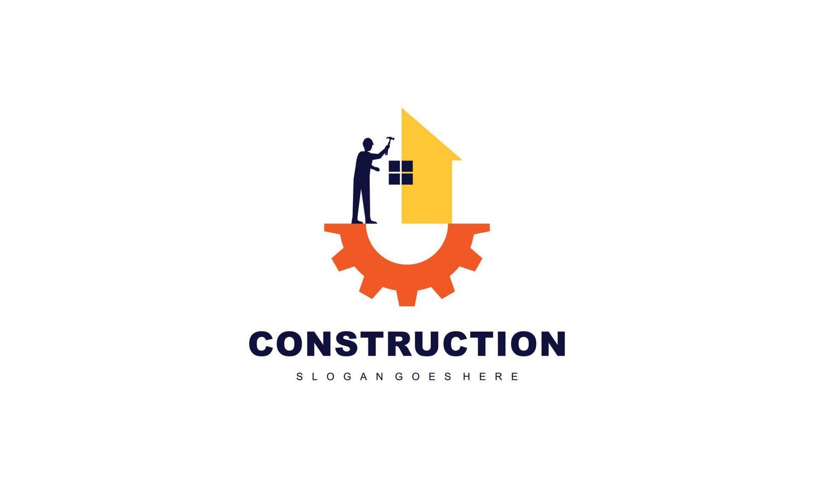 Home construction company logo vector