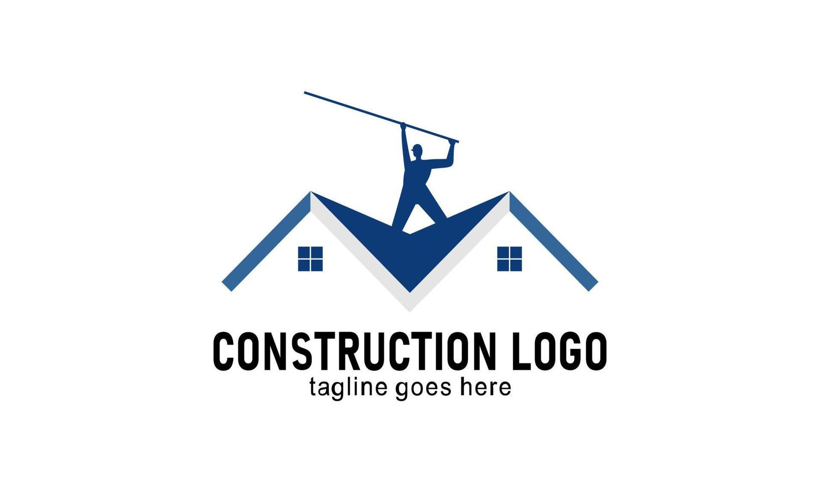 hogar construcción empresa logo vector