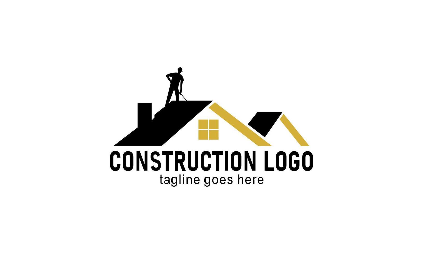 hogar construcción empresa logo vector