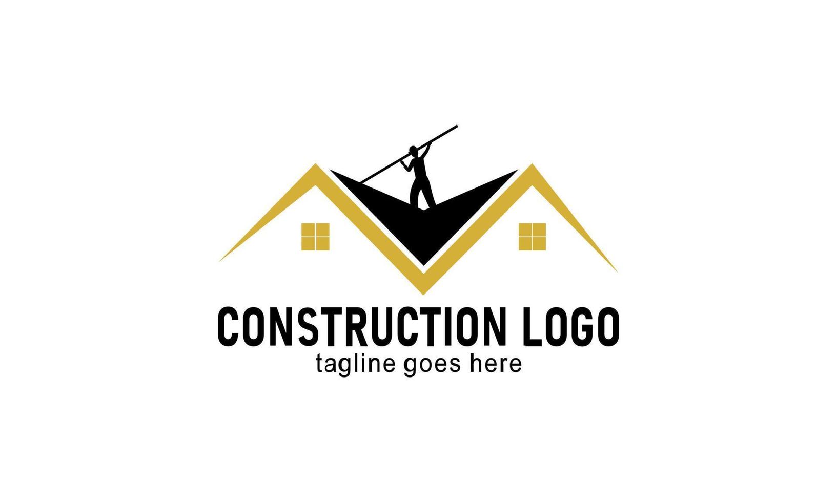 hogar construcción empresa logo vector