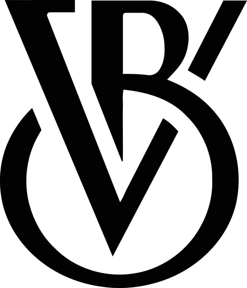 vb moderno logo diseño vector