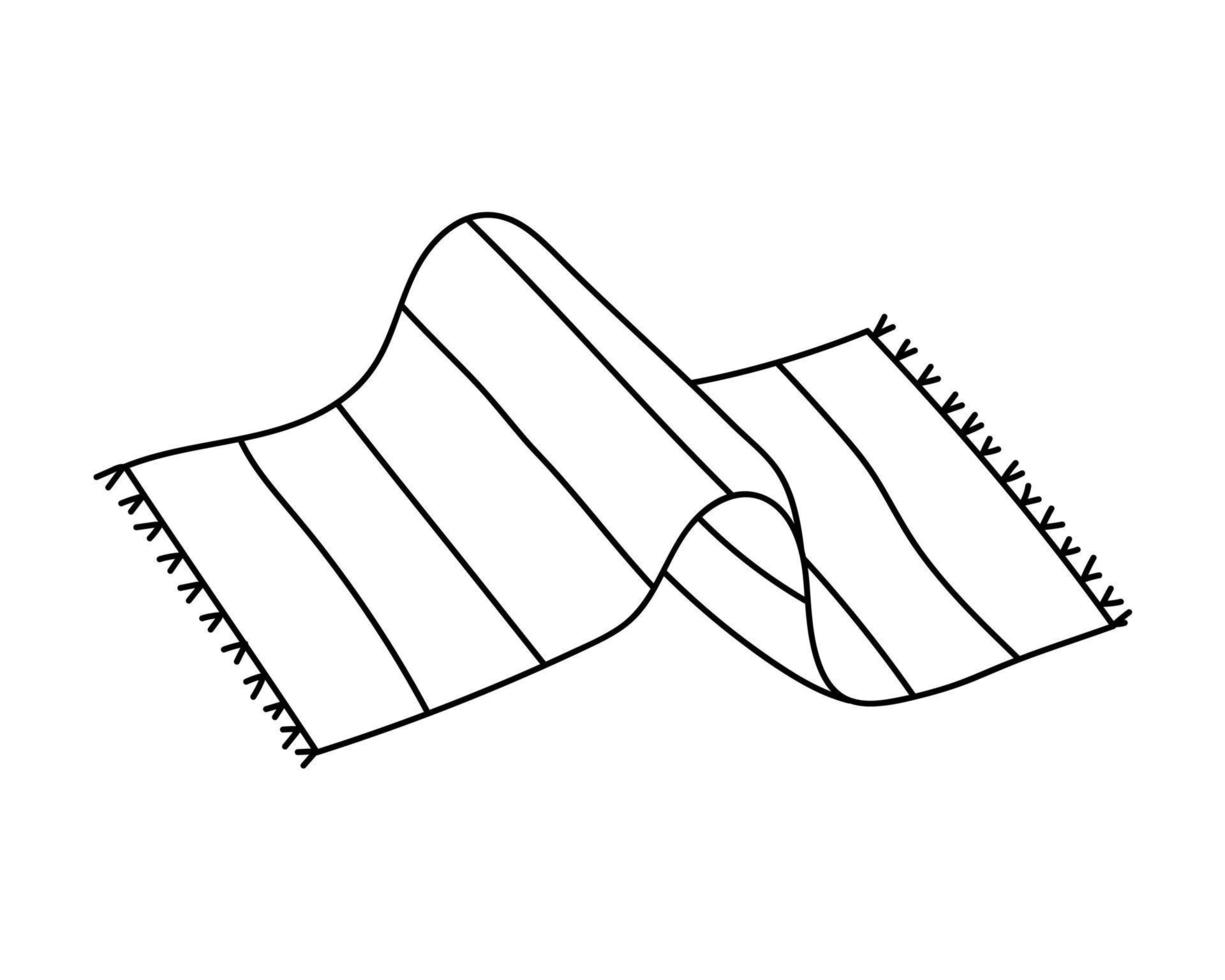Beach Towel Coloring Page beach-towel-coloring-page