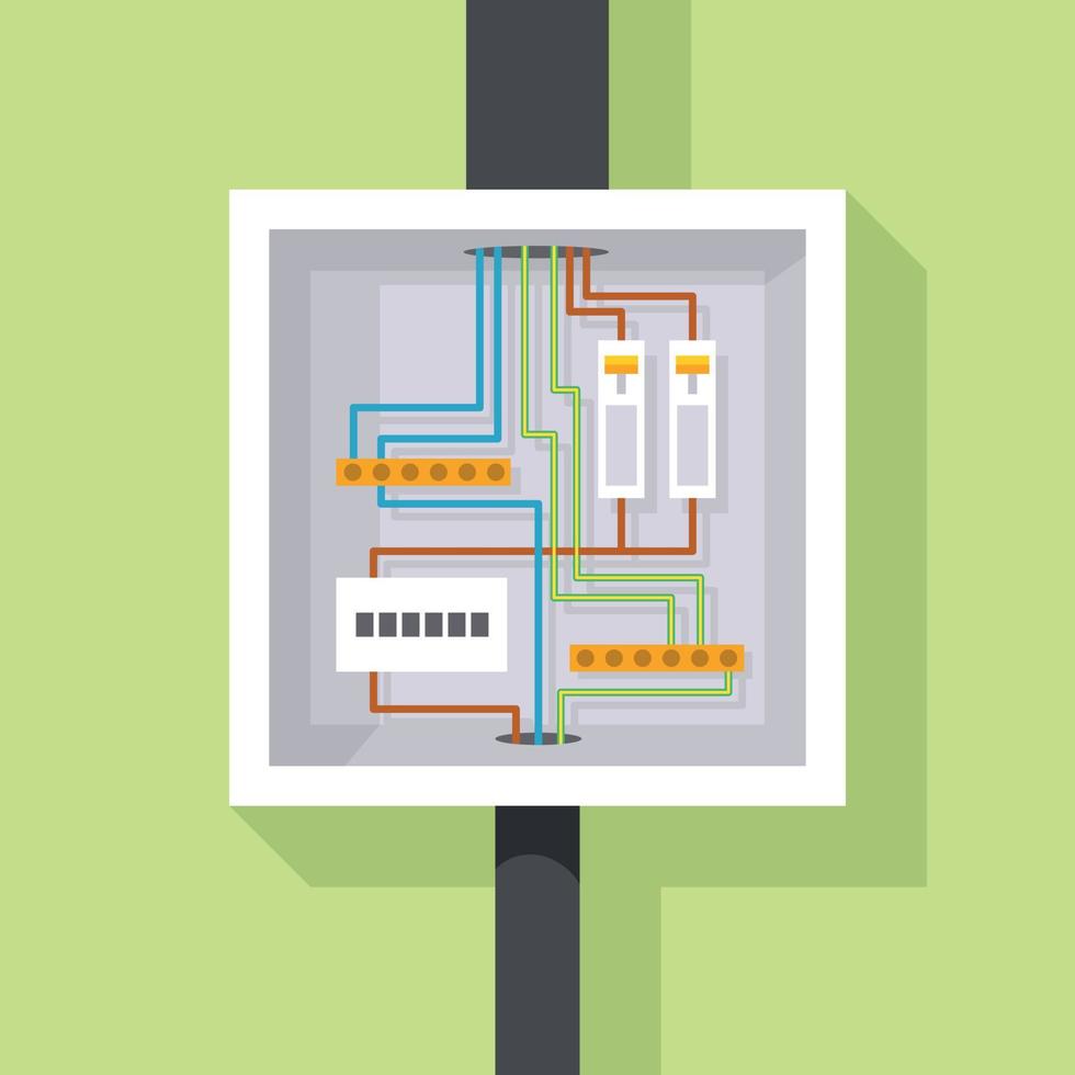 Vector Image Of An Electric Box