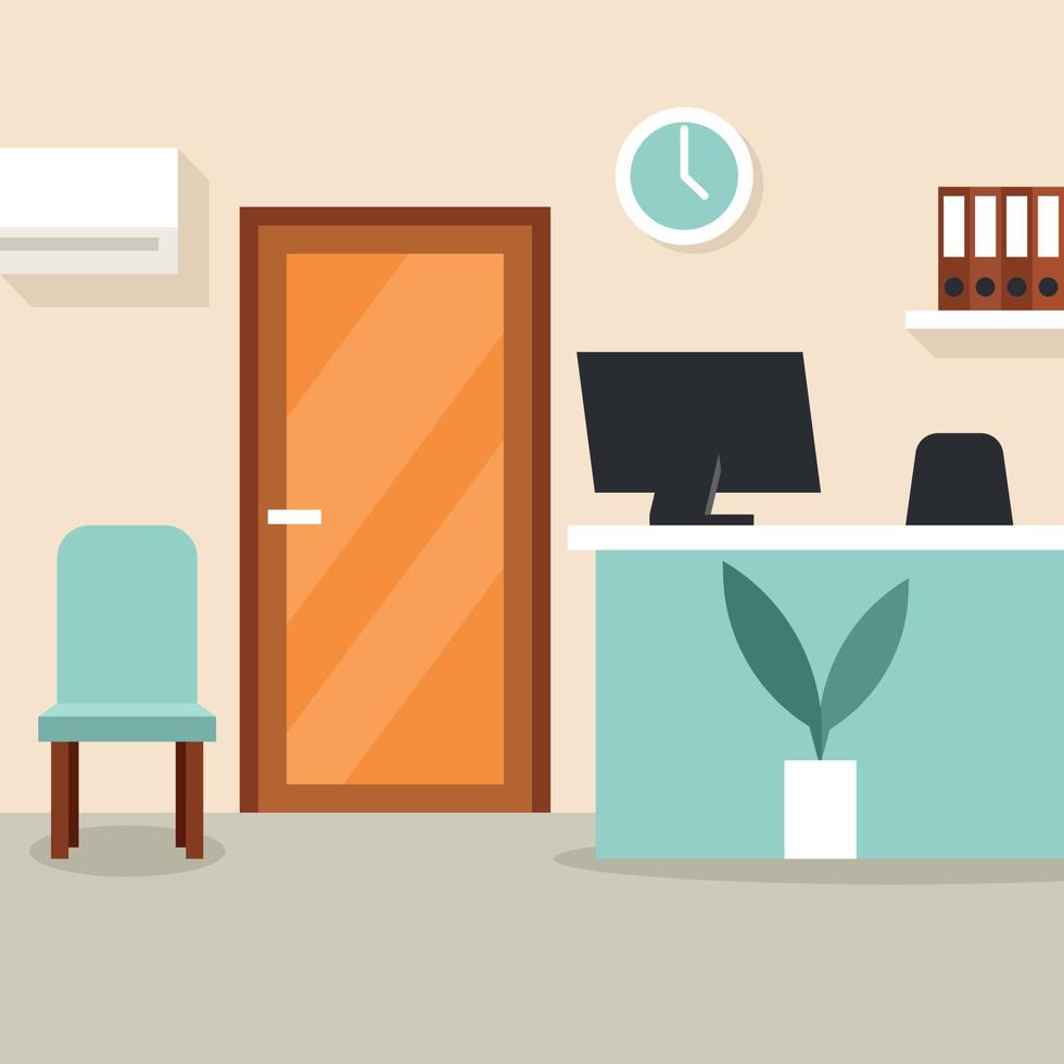 Vector Image Of A Reception Area