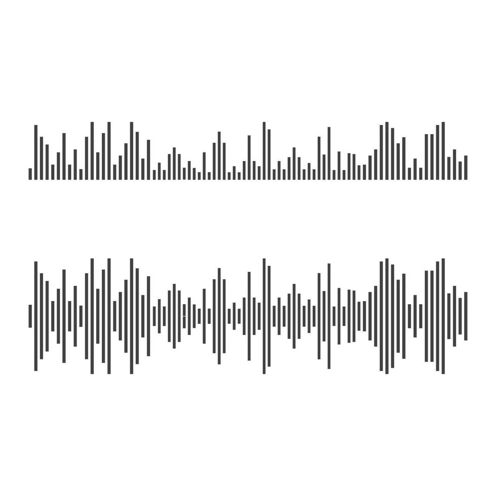 Sound waves vector illustration