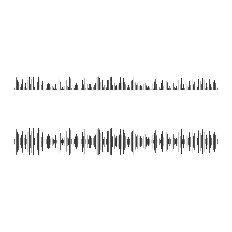 Sound waves vector illustration