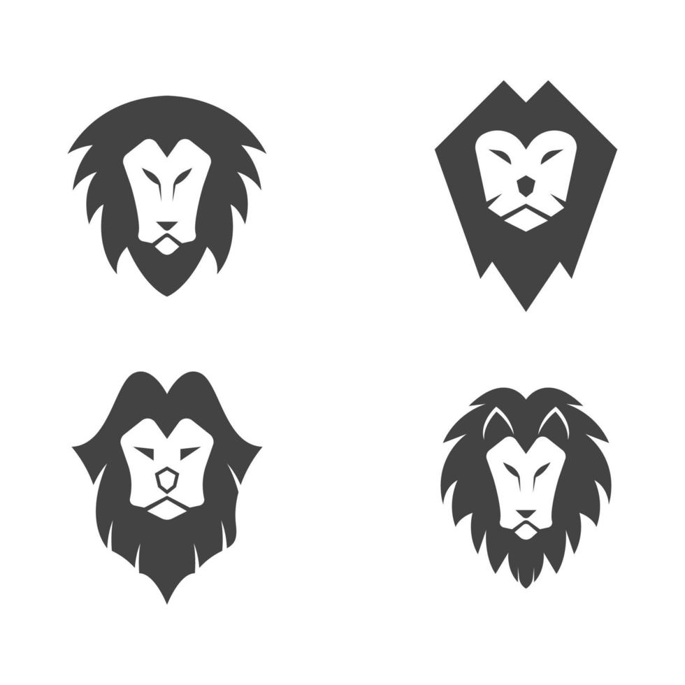 plantilla de logotipo de león vector