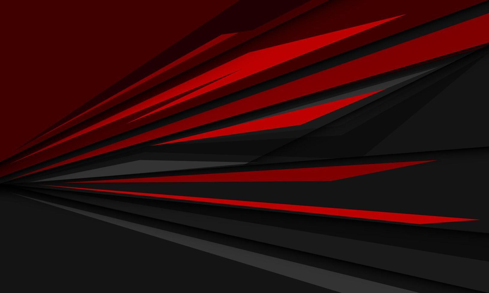 Abstract red grey speed geometric overlap shadow design modern futuristic background vector