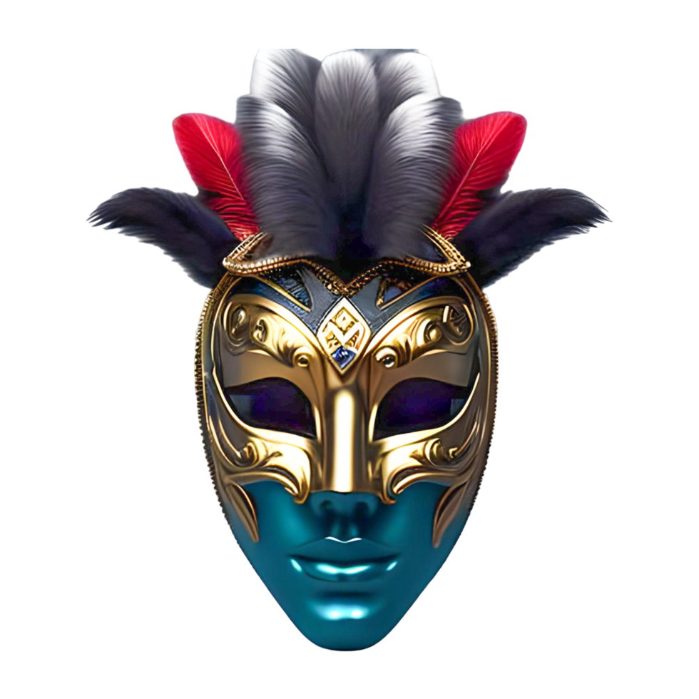 Golden Barazil Carnival Mask png