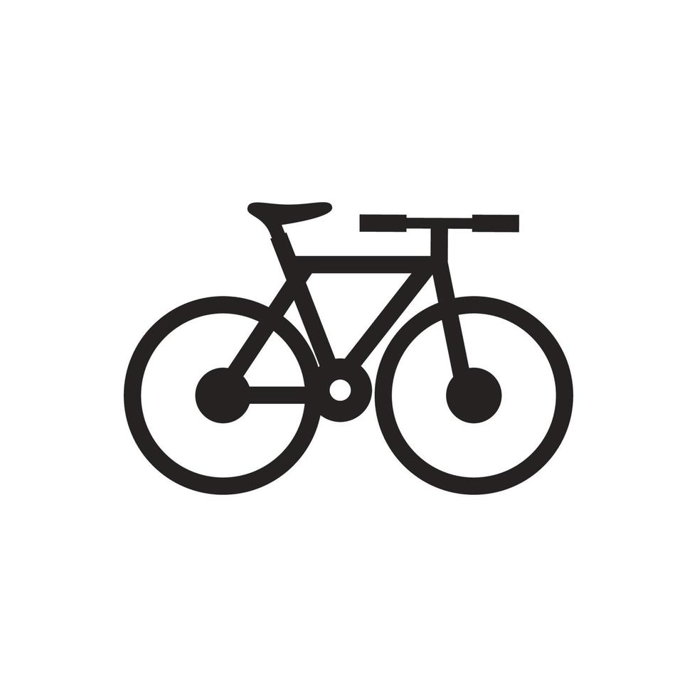 Bicycle icon on white background. Vector illustration