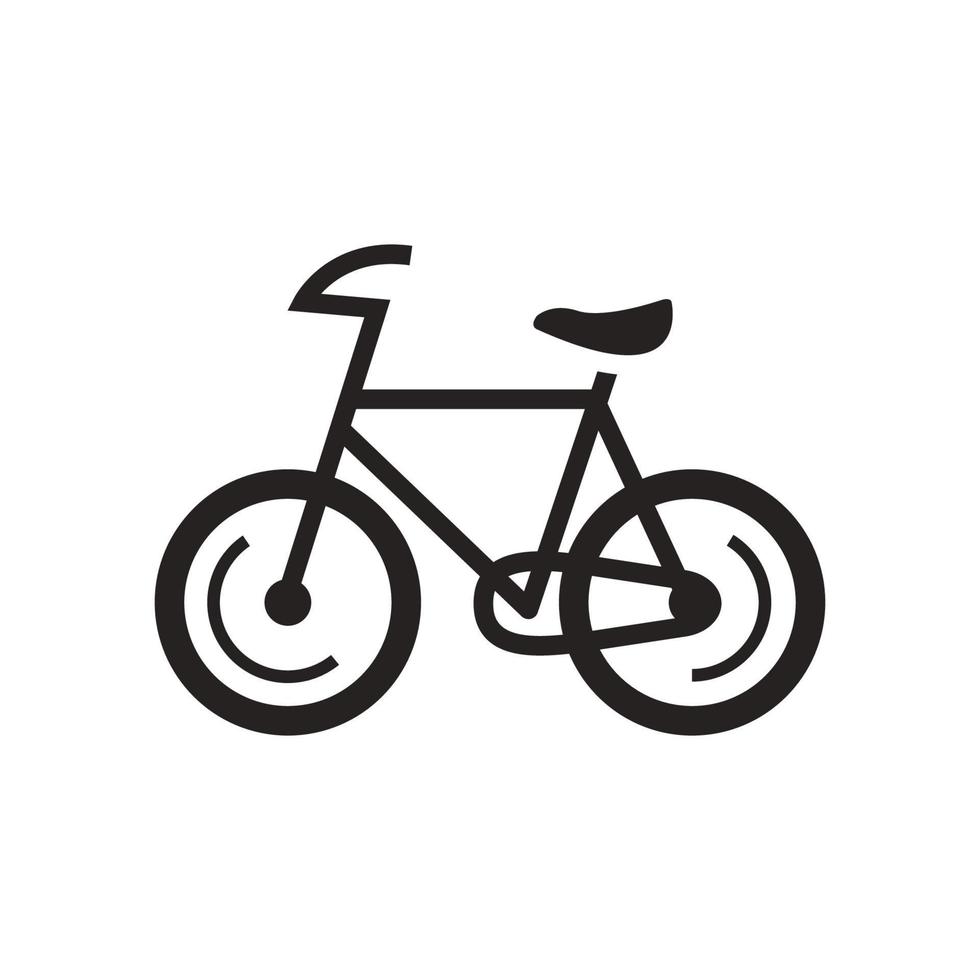 bicicleta icono en blanco antecedentes. vector ilustración