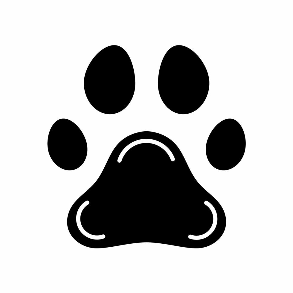 Footprint icon vector simple illustration.