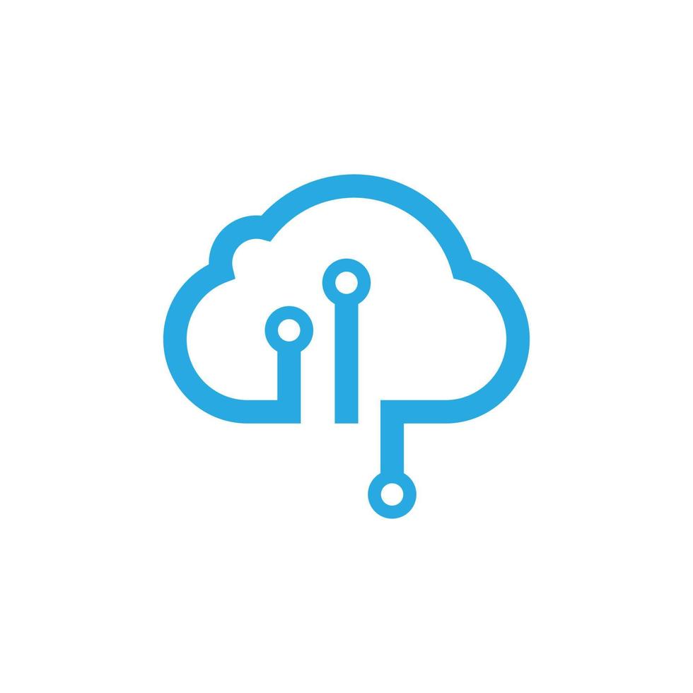 Cloud template vector