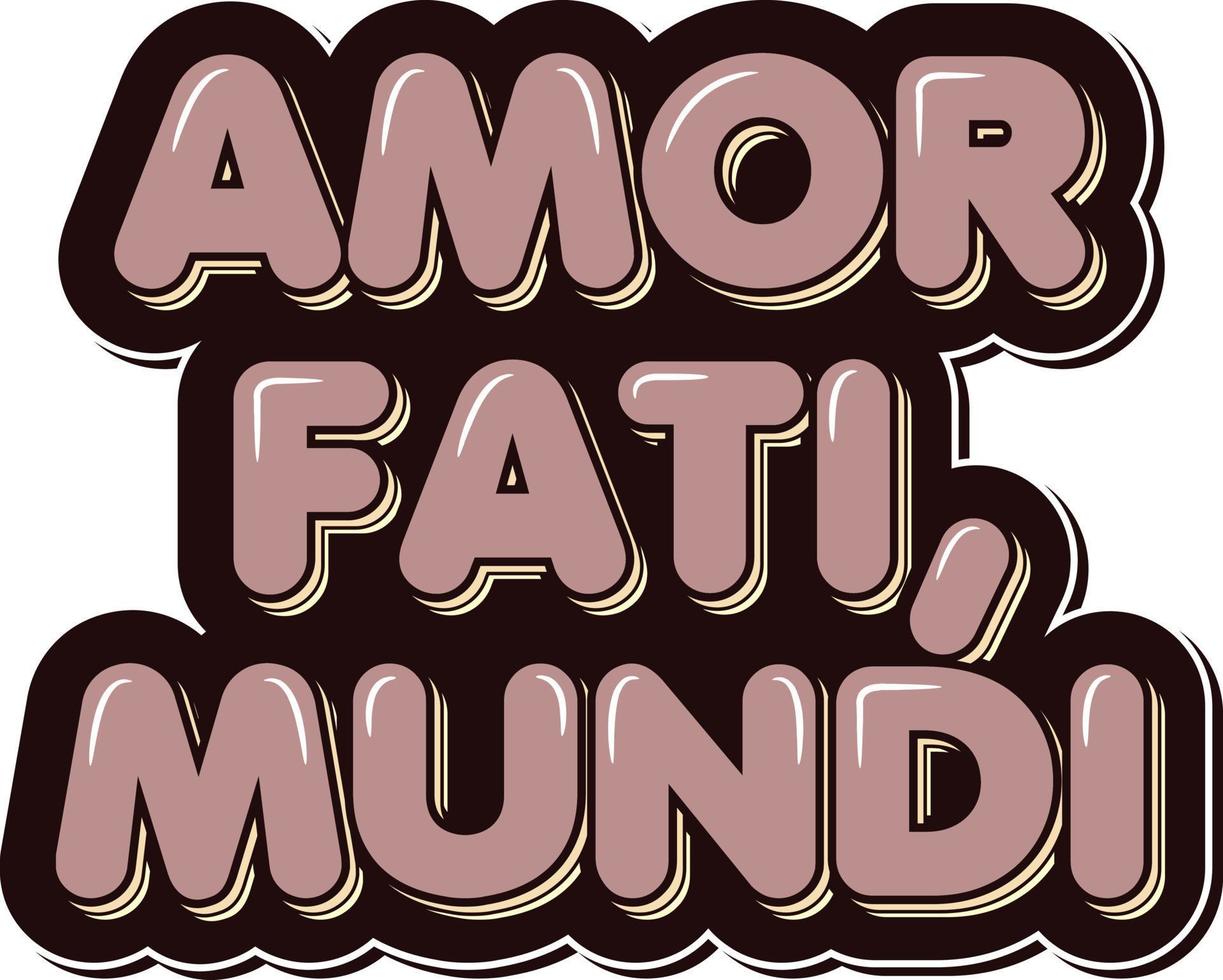 Amor Fati Lettering Vector Design