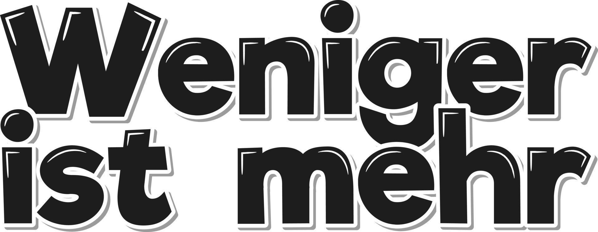 Less is More Lettering Vector Design