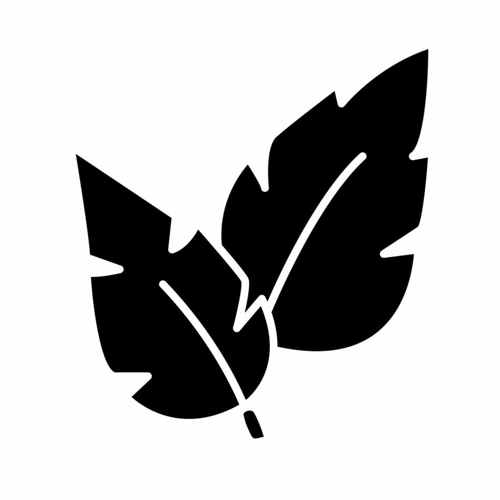 Leaves icon vector simple illustration.