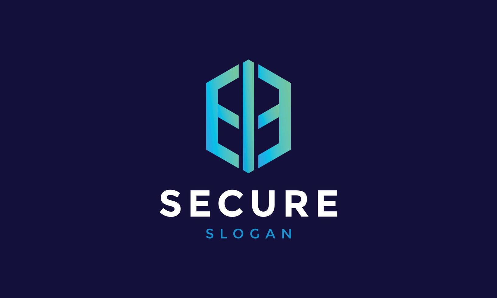 Secure emblem logo vector shield security safety protection guard service minimalist design