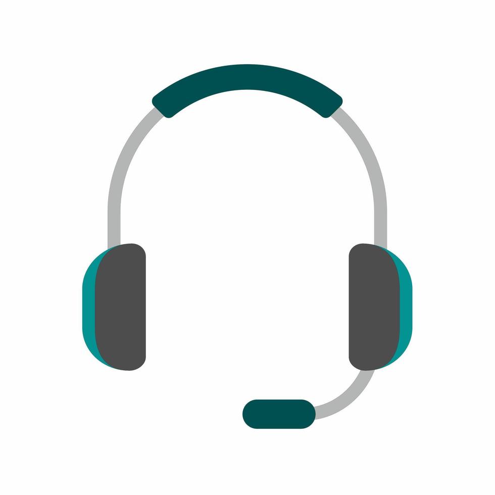 Headset icon vector simple illustration.